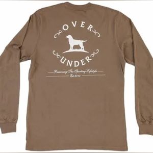 NWT Over‎ Under Mens Long Sleeve Original Logo Tee Shirt size Small